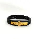 دستبند پسرانه برند ورساچه VERSACE رنگ مشکی