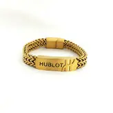 دستبند پسرانه برند هابلوت Hublot رنگ طلایی