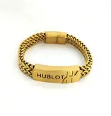دستبند پسرانه برند هابلوت Hublot رنگ طلایی
