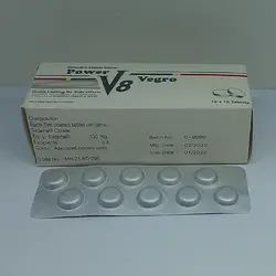 قرص تاخیری ویاگرا پاور وی 8 ورقی دوز200 اصل 8عددی