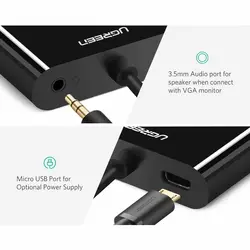 تبدیل Micro HDMI به HDMI و VGA یوگرین مدل 30355 MM115