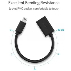 کابل Mini USB - OTG به USB 2.0 یوگرین مدل US249 10383