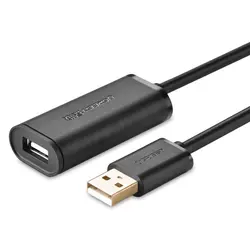 کابل افزایش طول USB اکتیو یوگرین مدل US121 10321 طول 10 متر