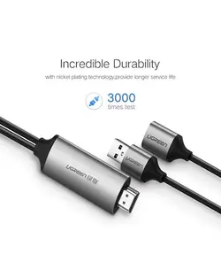 تبدیل USB به HDMI یوگرین مدل CM151 50291 طول 1.5متر