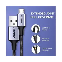 کابل انتقال دیتا Microusb یوگرین مدل US290 60148 طول 2 متر