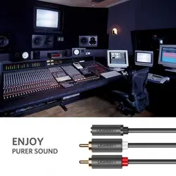 کابل صدا 2 به 1 یوگرین مدل AV102 10588 طول 1 متر