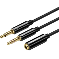 کابل صدا 2 به 1 یوگرین مدل AV140 20899 طول 20 سانتی متر