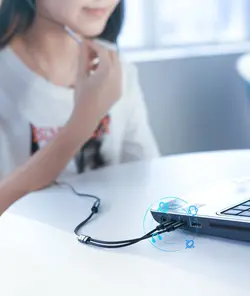 کابل صدا 2 به 1 یوگرین مدل AV140 20899 طول 20 سانتی متر