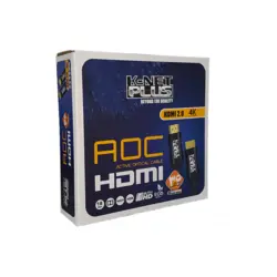 کابل HDMI 4K ورژن 2.0 فیبر نوری کی نت پلاس مدل KP-CHAOC600 طول 60 متر