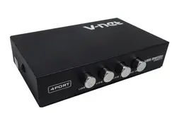 دیتا سوئیچ پرینتر دستی 4 پورت USB وی نت مدل V-SWUSBM04