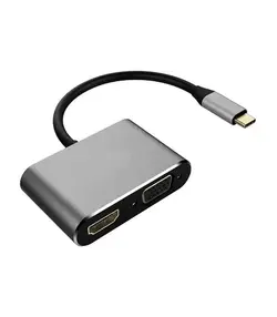 مبدل Type C به HDMI و VGA فرانت مدل FN-UC2VH202
