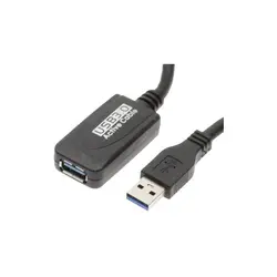کابل افزایش طول USB 3.0 فرانت مدل FN-U3CF100 به طول 10 متر + آداپتور
