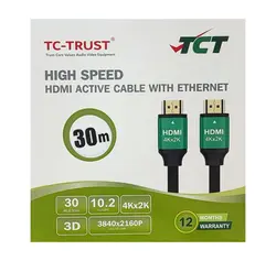 کابل HDMI 4K اکتیو ورژن 2.0 تی سی تی TC-HCB300 طول 30 متر