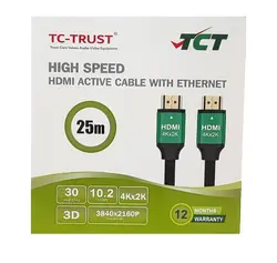 کابل HDMI 4K اکتیو ورژن 2.0 تی سی تی TC-HCB250 طول 25 متر