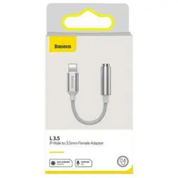 کابل تبدیل صدا Lightning به AUX باسئوس CALL3-02 طول 15 سانتی متر