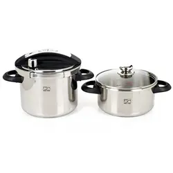 زودپز دوقلو پارس استیل مدل شف گنجایش 4 و 6 لیتری