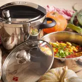 زودپز دوقلو پارس استیل مدل شف گنجایش 4 و 6 لیتری