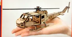 ماکت پازل سه بعدی مدل هلیکوپتر BELL-212