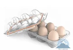 ظرف تخمه مرغ بلک فایر 6تایی ضدضربه