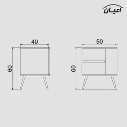 میز پاتختی اعیان مدل FH410