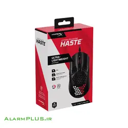 موس با سیم گیمینگ مدل Pulsefire HASTE black Gaming Mouse HMSH1-A-BK/G هایپرایکس - آلارم پلاس