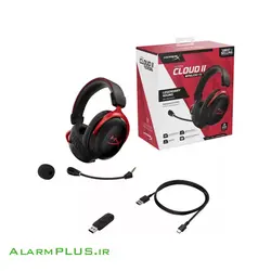 هدست بی سیم گیمینگ مدل Cloud ll HHSC2X-BA-RD/GM هایپرایکس - آلارم پلاس