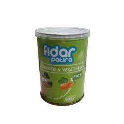 کنسرو سگ فیدار پاتیرا مدل مرغ و سبزیجات کد وزن 400 گرم