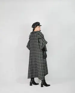 پالتو پشمی شالدار