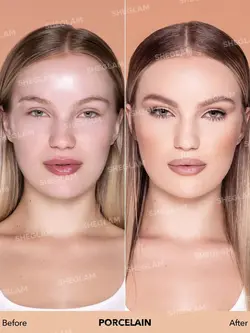 تستر کرم پودر شیگلم مدل مات رنگ Porcelain