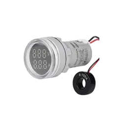 ولت متر آمپرمتر AC چراغ سیگنالی سفید