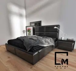 تخت دو نفره مدل انزو - چوب من