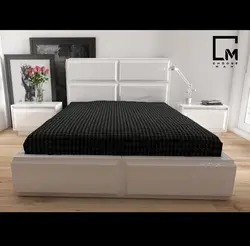 تخت دو نفره مدل انزو - چوب من