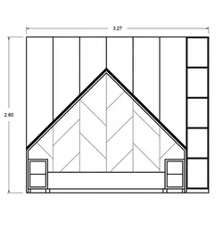 تخت کلبه ای اتاق نوجوان - چوب من