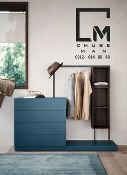 دراور کشو به همراه رخت آویز - چوب من