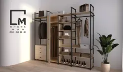 کمد لباس رگال دار - چوب من