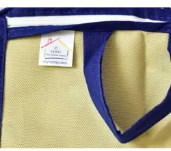 باکس لباس زیپ دار مدل بارکد دار  my home( آبی)