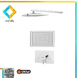 ست شیرآلات حمام توکار درخشان مدل اسپینر کروم کلاس 1