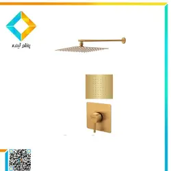 ست شیرآلات حمام توکار درخشان مدل اسپینر گلد کلاس 1