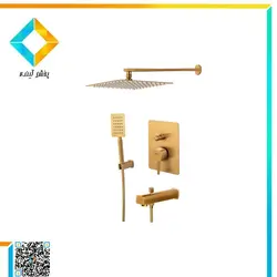 ست شیرآلات حمام توکار درخشان مدل اسپینر گلدمات کلاس 5