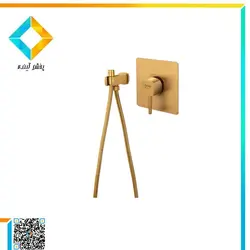 ست شیرآلات توالت توکار درخشان مدل اسپینر گلد