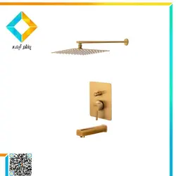 ست شیرآلات حمام توکار درخشان مدل اسپینر گلدمات کلاس 3