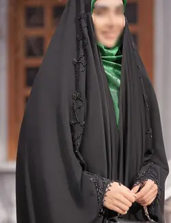 چادر مشکی جده طرح مشکات جواهردوزی شده با ارسال رایگان