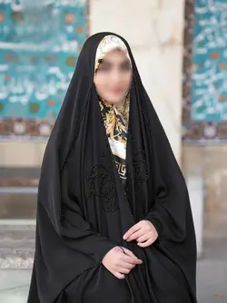 چادر مشکی جده طرح پروانه جواهردوزی شده با ارسال رایگان