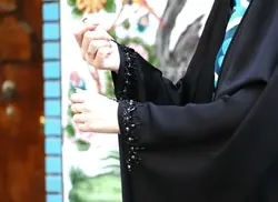 چادر مشکی جده طرح نورا جواهردوزی شده با ارسال رایگان