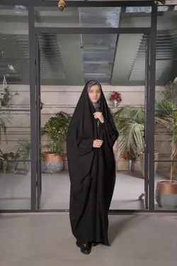 چادر مشکی جده طرح حوراء جواهردوزی با ارسال رایگان