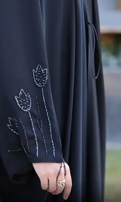 چادر مشکی جده طرح لاله با ارسال رایگان