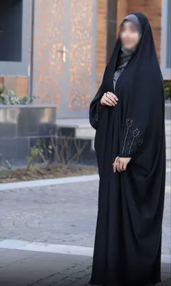 چادر مشکی جده طرح لاله با ارسال رایگان