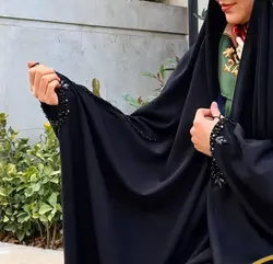 چادر مشکی جده طرح ملکه جواهردوزی با ارسال رایگان