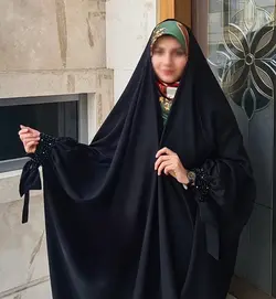چادر مشکی سمبادی طرح تسنیم جواهردوزی با ارسال رایگان