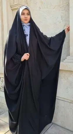 چادر مشکی جده مدل اسراء جواهردوزی با ارسال رایگان